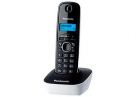 Р/телефон Panasonic KX-TG1611RU-W (DECT) белый с чёрной панелью
