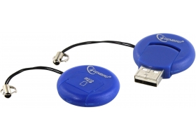Устройство чтения/записи Card Reader Gembird CR-107 синий, USB=>