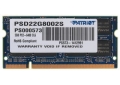 Память SODIMM 2 GB DDR2 PC-800 Patriot (PSD22G8002S) 200-pin,для