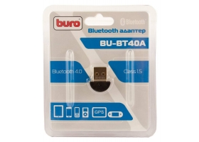 Адаптер UAB Bluetooth 4.0+EDRclass 1.5 20m. Buro-BT40A