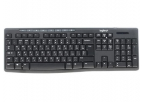 Клавиатура USB LOGITECH K200 Media (920-008814) черная