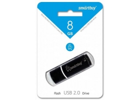 8GB USB 2.0 Smartbuy Crown Black COMPACT (SB8GBCRW-K)черный