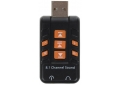 Звуковая карта USB 44.1кГц/16 бит,виртуальный 3D звук, кнопки (O