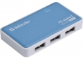 USB 2.0 HUB 4 порта Defender QUADRO Power с  блоком питания