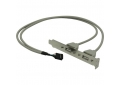 Выносная планка USB2.0x2 ORIENT C086 кабель 50 см (OEM)