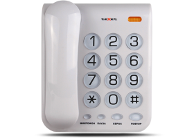 Телефон teXet TX-262 (Повт. наб., регулировка уровня нром., свет