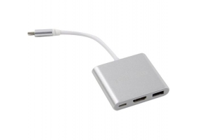 Кабель-концентратор USB3.1 TypeCm -->HDMI+USB3.0 +PD charging 4K