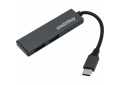 Разветвитель USB Type-C Хаб Smartbuy 460С 2 порта USB 3.0, метал