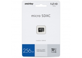 Память Micro SD 256GB Smartbuy Class 10 UHS-1 SDXC (с адаптером