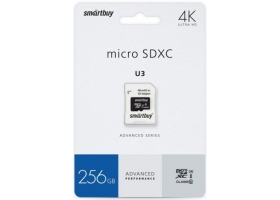 MicroSD 256GB Smartbuy U3 V30 A1 Advanced 90/55 SDXC
