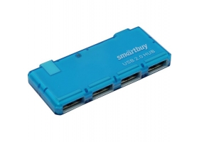 USB 2.0 HUB 4 порта Smartbuy с выключателем (SBHA-6110-B)