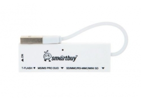 Устройство чтения/записи Card Reader Smartbuy USB 2.0 SBRH-717-W