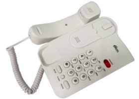 Телефон Ritmix RT-311 (память 3 номеров,настен.крепеж) белый