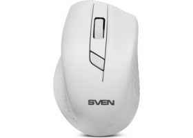 Мышь беспроводная Sven RX-325, 1000/1600dpi, 4 клавиши, USB белы
