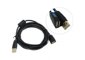 Кабель USB A-A (п)-(м) 3м c феритовым кольцом (удлинитель USB) V