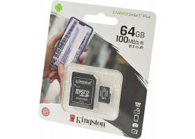 MicroSD 64Gb Kingston Canvas Select Plus SDXC [SDCS2/64GB]