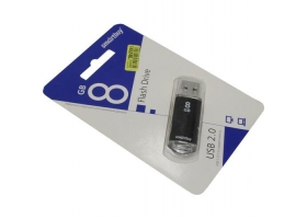 8GB USB 2.0 Smartbuy V-Cut Black (SB8GBVC-K)