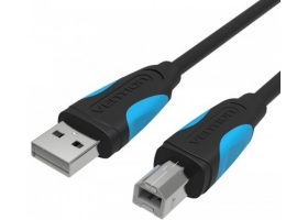 Кабель USB A-B (п)-(п) 3м (USB 2.0) Vention VAS-A16-B300