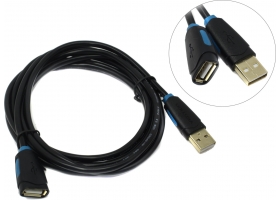 Кабель USB A-A (п)-(м) 2м (удлинитель USB) Vention