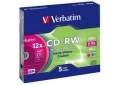 Матрица CD-RW Verbatim 700MB 80min 8x-12x Slim Box