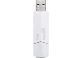 16GB USB 2.0 Smartbuy CLUE White (SB16GBCLU-W)