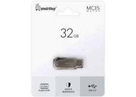 32GB USB 3.0+Type C Smartbuy MC35 Metal (SB32GBMC35)