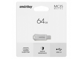 64GB USB 3.0+Type C Smartbuy metal Dual (SB64GBMC35)