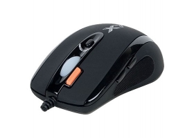 Мышь оптическая A4-Tech X-710BK, 2000 dpi,9 кн,черная,USB