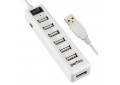 USB 2.0 HUB 7 портов Perfeo PF-H034, белый, 50см