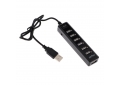 USB 2.0 HUB 7 портов Perfeo PF-H034, черный, 50 см