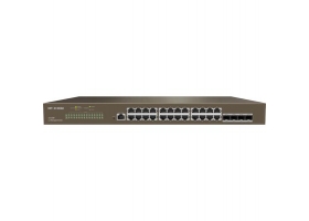 IP-COM 24 порта 1000Mbps+SFPx4, в стойку, настольный G3328F