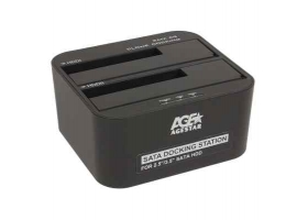 AgeStar 3UBT6-6G 2x2.5\"/3.5\" SATA HDD/SSD,USB3.0, пластик,черный