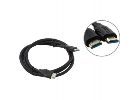 Кабель видео HDMI-->HDMI ver. 1.4, 1.5м, ПВХ,GoPower 00-00027305