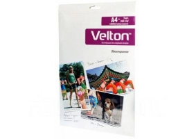 Velton А4, 260г/м, 5листов, глянец, дизайнерская, холст \"Canvas