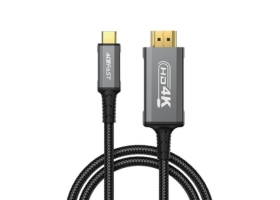 Кабель USB 3.1 Type C (m)-->HDMI 4K@60Гц, 1,8м (Acefast С1-10)