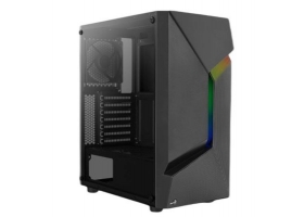 Aerocool SCAPE-G-BK-V1, 3 USB Type-A/RGB, БЕЗ БП, Black
